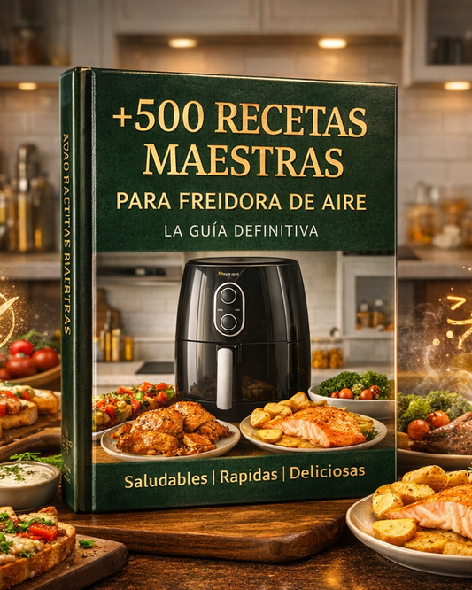 + 500 RECETAS MAESTRAS PARA FREIDORA DE AIRE